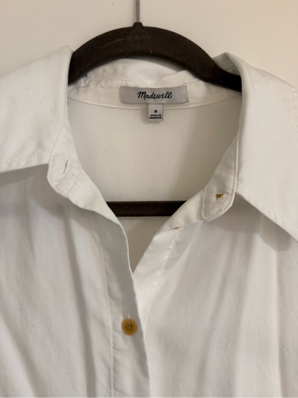 Madewell Relaxed Dolman Button-Up Shirt White Size Medium - Picture 4 of 10
